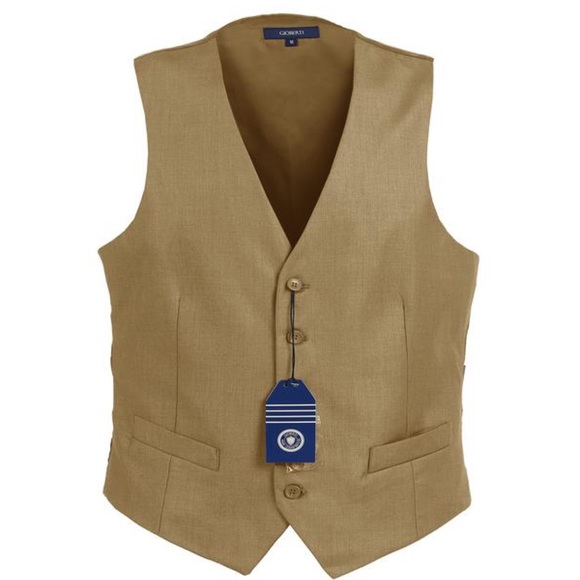 GIOBERTI Men's Formal Khaki Suit Vest 🏷NWT🏷 - Picture 1 of 7
